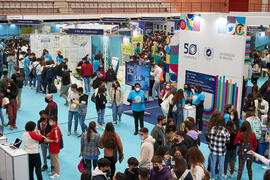 Jornada de Puertas Abiertas de la Universidad de Málaga. Complejo Polideportivo Universitario. Marzo de 2022