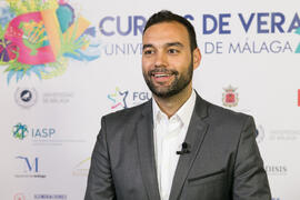 Antonio Esteva. Curso "Información y Comunicación". Cursos de Verano de la Universidad de Málaga. Ronda. Julio de 2018