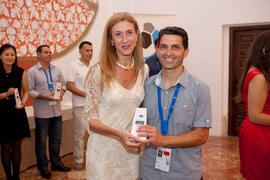 Entrega de premios, de parte de FISU, de la Universidad de Málaga, del ayuntamiento de Antequera y del Comité Organizador. 14º Campeonato del Mundo Universitario de Fútbol Sala 2014 (FUTSAL). Antequera. Julio de 2014