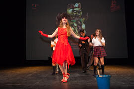 Ensayos para la Gala Inaugural de la XXIV edición de Fancine de la Universidad de Málaga. Teatro Cervantes. Noviembre de 2014
