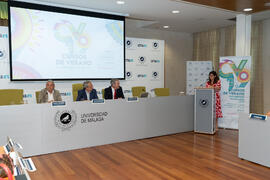 Intervención de Gemma del Corral. Presentación de los Cursos de Verano 2019. Edificio del Rectorado. Junio de 2019