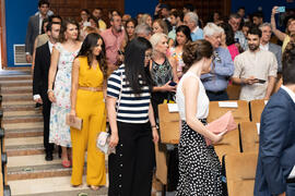 Entrada del alumnado. Graduación de Másters de la Facultad de Ciencias Económicas y Empresariales de la Universidad de Málaga. Paraninfo. Junio de 2019