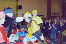 Apertura del Curso Académico 2001/2002 de la Universidad de Málaga. Paraninfo. Octubre de 2000