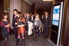 Cena de gala con motivo al homenaje para los jubilados y personal que cumple 25 años de servicio en la Universidad de Málaga. Hotel Barceló. Febrero de 2009