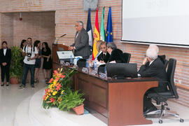 Intervención de Antonio Ramírez de Arellano en la Apertura del Curso Académico 2017/2018 de la Universidad de Málaga. Salón de actos de la Facultad de Turismo. Septiembre de 2017