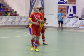 Partido Rusia contra Brasil. 14º Campeonato del Mundo Universitario de Fútbol Sala 2014 (FUTSAL). Antequera. Julio de 2014