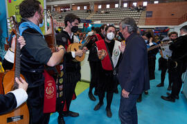 José Francisco Murillo visita la Jornada de Puertas Abiertas de la Universidad de Málaga. Complejo Polideportivo Universitario. Marzo de 2022