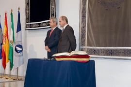 Toma de posesión de Adelaida de la Calle Martín como Rectora de la Universidad de Málaga. Rectorado. Febrero de 2008