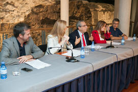 Intervención de José Ángel Narváez. Presentación de la XXV edición del Fancine. Edificio del Rectorado. Octubre de 2015