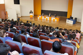 Debate electoral entre los candidatos a Rector de la Universidad de Málaga. Escuela Técnica Superior de Ingeniería Industrial. Noviembre de 2015