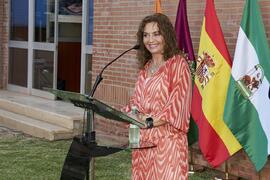 Macarena Parrado. Homenaje al personal jubilado de la Facultad de Ciencias Económicas y Empresariales. Campus de El Ejido. Septiembre de 2022