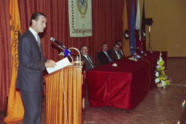 Firma de convenio de Banesto con la Universidad de Málaga. Febrero de 1991