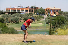 Jugadora de la Universidad Toulouse 1 Capitole. Campeonato Europeo de Golf Universitario. Antequera. Junio de 2019