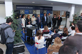 Inauguración de la I Feria de Empleo de la Universidad de Málaga. Complejo de Estudios Sociales y de Comercio. Abril 2015