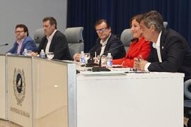 Intervención de Teodomiro López. Debate electoral entre los candidatos a Rector de la Universidad de Málaga. Escuela Técnica Superior de Ingeniería Informática y Telec omunicaciones. Noviembre de 2023
