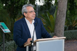 José Ángel Narváez. Homenaje al personal que cumple 25 años de servicio en la UMA o jubilado. Jardín Botánico. Junio de 2018