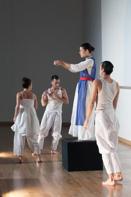Representación de la obra "La Gaviota" de la compañía Mu Teatro. Paraninfo. Octubre de 2015