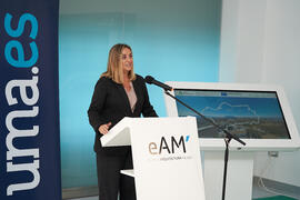 Intervención de Marifrán Carazo. Inauguración de la exposición itinerante sobre el plan "Vive tu ciudad". Escuela Técnica Superior de Arquitectura de la Universidad de Málaga. Octubre de 2021