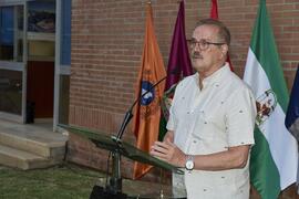 Félix García de los Reyes. Homenaje al personal jubilado de la Facultad de Ciencias Económicas y Empresariales. Campus de El Ejido. Septiembre de 2022