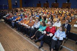 Público asistente a la Apertura del Curso Académico 2024/2025 de la Universidad de Málaga. Paraninfo. Septiembre de 2024