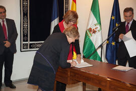 Toma de posesión del personal docente e investigador de la Universidad de Málaga. Rectorado. Noviembre de 2012