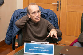 Intervención de Chema Lumbreras en la presentación del número 6 de la revista TSN (Transatlantic Studies Network). Edificio del Rectorado. Noviembre de 2019