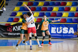 Partido Universidad de Valencia - Universidad de Aksaray. Categoría femenina. Campeonato Europeo Universitario de Balonmano. Antequera. Julio de 2017