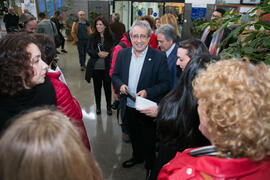 José Ángel Narváez. Inauguración de la exposición "Diversas capacidades (in)visibles". Facultad de Ciencias de la Educación y Psicología. Noviembre de 2017