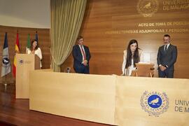 Toma de posesión de María Julia Muratore como nueva Vicegerente de Asuntos Económicos de la Universidad de Málaga. Edificio del Rectorado. Abril de 2024