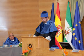 Investidura como Doctor "Honoris Causa" de D. Antonio García-Bellido por la Facultad de Ciencias de la Universidad de Málaga. Rectorado. Marzo de 2015