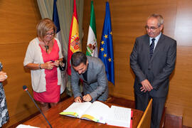 Toma de posesión del personal docente e investigador de la Universidad de Málaga. Rectorado. Octubre de 2011