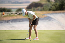 Jugadora en el Campeonato Europeo de Golf Universitario. Antequera. Junio de 2019