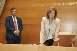 Toma de posesión de Isabel María Abad Guerrero como nueva Vicerrectora Adjunta de Empleabilidad de la Universidad de Málaga. Edificio del Rectorado. Abril de 2024