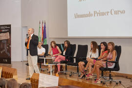 Acto de bienvenida a los alumnos de primer curso de Económicas. Paraninfo. Septiembre de 2014