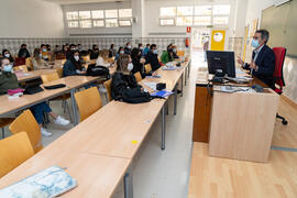 Aula de la Facultad de Derecho de la Universidad de Málaga. Campus de Teatinos. Octubre de 2020