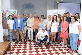 Ponentes y asistentes al curso. Curso "Málaga en llamas. Gerald Brenan y Gamel Woolsey en la ciudad sitiada". Cursos de Verano de la Universidad de Málaga. Málaga. Julio de 2019