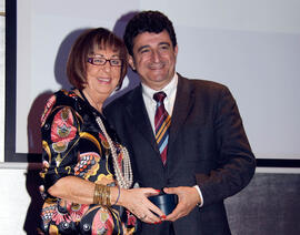 Cena de gala con motivo al homenaje para los jubilados y personal que cumple 25 años de servicio en la Universidad de Málaga. Hotel Barceló. Febrero de 2009