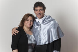 Retratos de D. José Antonio Domínguez Bandera como Doctor "Honoris Causa" por la Universidad de Málaga. Mayo de 2010
