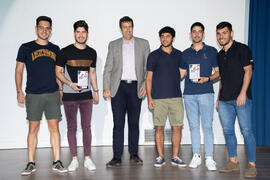 Entrega del premio a mejores equipos y deportistas de la 45ª Edición del Trofeo Rector de la UMA . Gala del Deporte Universitario 2019. Escuela Técnica Superior de Ingeniería de Telecomunicaciones. Junio de 2019