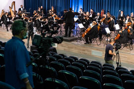 Concierto de Bandas Sonoras de la 30 edición de Fancine de la Universidad de Málaga. Auditorio de la Escuela Técnica de Ingeniería de Telecomunicaciones e Informática. Noviembre de 2020