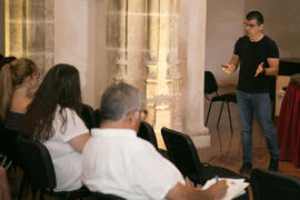 Conferencia de Manuel Marlasca "Periodismo de sucesos y tribunales". Curso "Información y Comunicación" en los Cursos de Verano de la Universidad de Málaga. Ronda. Julio de 2018
