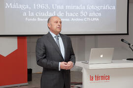 Conferencia de Javier Ramírez, director del CTI de la Universidad de Málaga en la Térmica. Febrero de 2014
