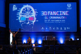 Gala Inaugural de la 30 edición de Fancine de la Universidad de Málaga. Cine Albéniz. Noviembre de 2020
