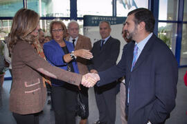 Visita oficial de la Ministra Cristina Garmendia al nuevo edificio de Bioinnovación de la UMA ubicado en el PTA. Octubre de 2009