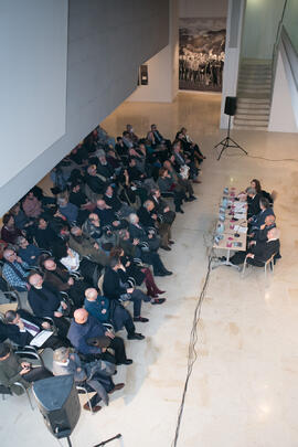 Mesa redonda. Exposición "Paisajes Andaluces" de Eugenio Chicano. Museo del Patrimonio Municipal. Febrero de 2017