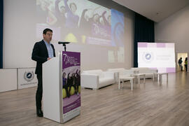 Cristóbal Ortega. Inauguración del 7º Congreso Internacional de Actividad Física Deportiva para Mayores. Escuela Técnica Superior de Ingeniería de Telecomunicaciones y de Informática. Noviembre de 2017