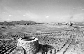 Málaga. Obras de replanteamiento del Campus de Teatinos. Noviembre de 1978