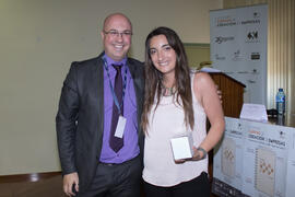 Entrega de premios. Jornada de clausura del I Concurso de Creación de Empresas. Facultad de Ciencias Económicas y Empresariales. Málaga. Mayo de 2015