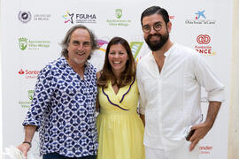 Manu Sánchez, Selu García Cossío y Elsa Álvarez. Curso "30 años de Carnaval de Cádiz, máximo exponente del humor crítico" . Cursos de Verano de la Universidad de Málaga. Vélez-Málaga. Julio de 2019