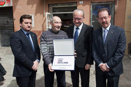 Inauguración de la plazuela "Jesús Castellanos" en el centro histórico de Málaga. Marzo de 2013